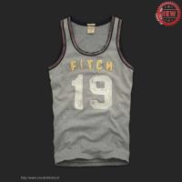 heren abercrombie and fitch 19 tanktop grijs wit geel Geen Belasting 1c6z7168